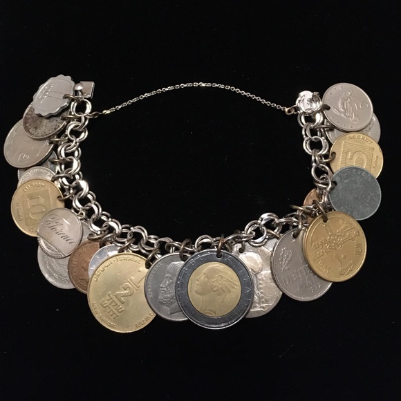 Sterling Silver Coin Charm Bracelet - Picture 8 of 8